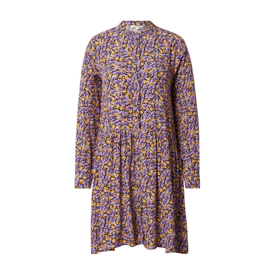 Mbym mbym Blousejurk Meera lichtgeel / donkergeel / lila / lichtlila / zwart -