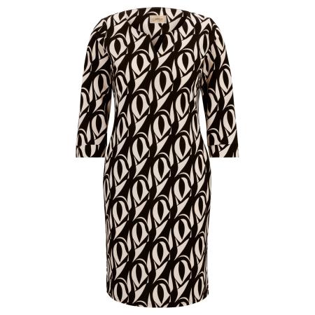 Cartoon Jurk zwart / offwhite