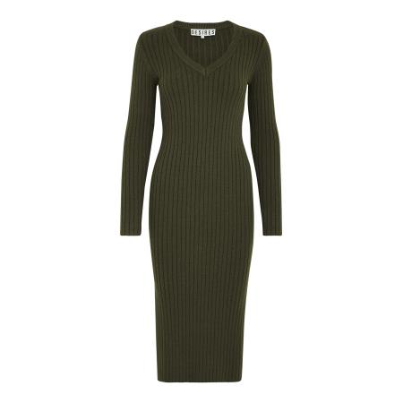 Desires DESIRES Gebreide jurk Robe Amabel groen