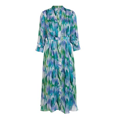 Minus minus Blousejurk Filine blauw / groen / wit