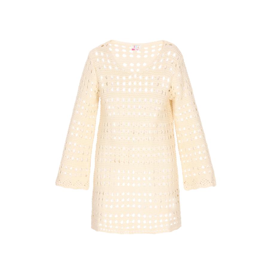 IZIA IZIA Gebreide jurk Fashion Look crème -