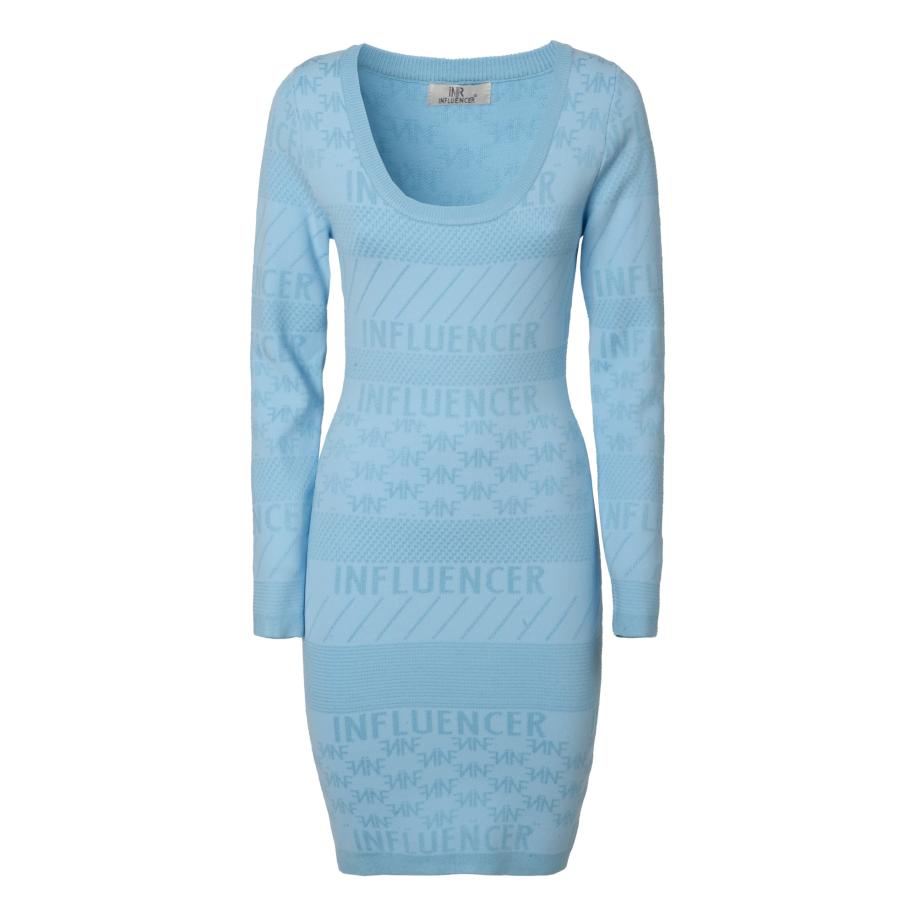 Influencer Influencer Jurk blauw -