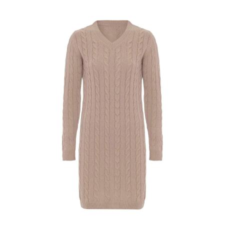 Moxx Paris Moxx Paris Gebreide jurk beige