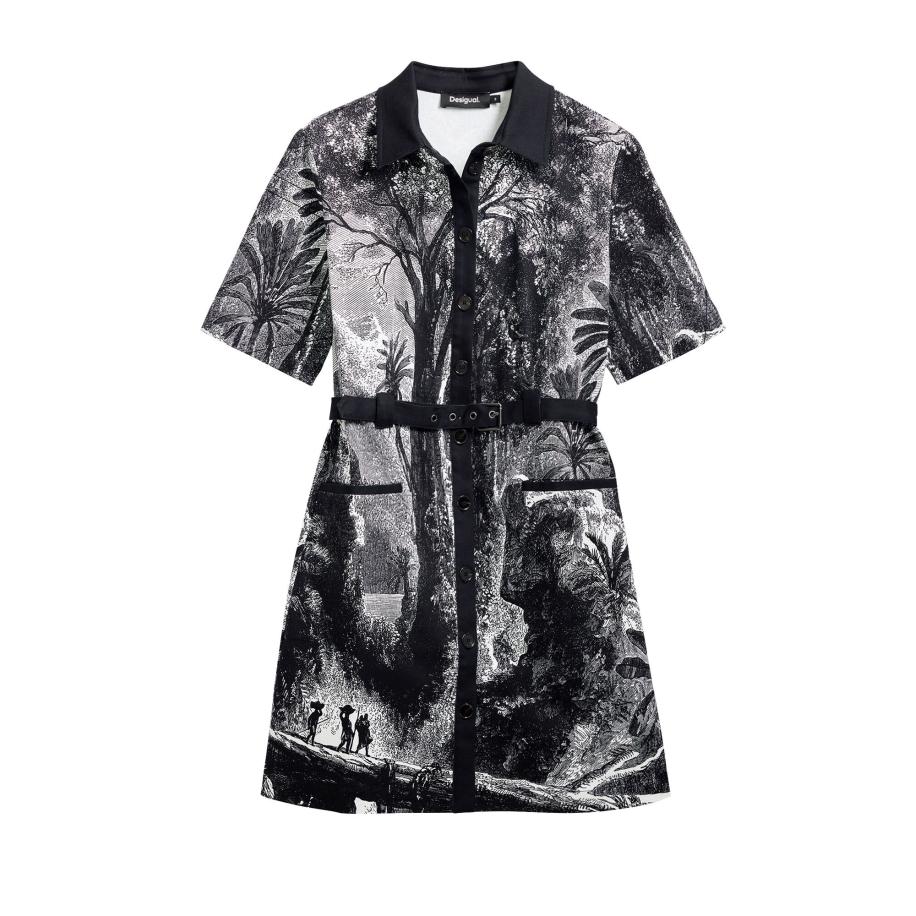 Desigual Desigual Blousejurk zwart / wit -