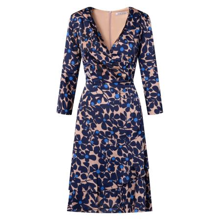 Quiosque Quiosque Jurk 4TC004 nachtblauw / pink