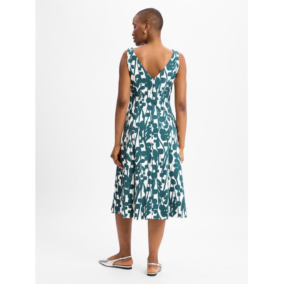 Vera Mont Vera Mont Jurk smaragd / wit -