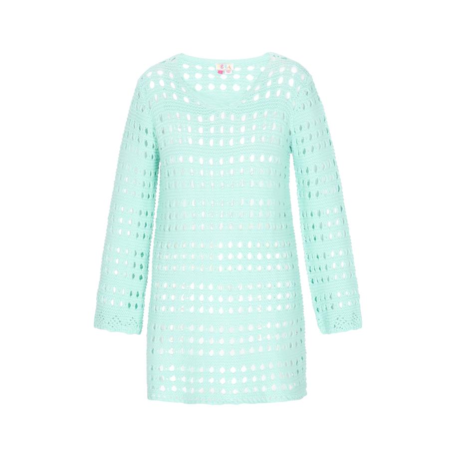 IZIA IZIA Gebreide jurk Fashion Look aqua -