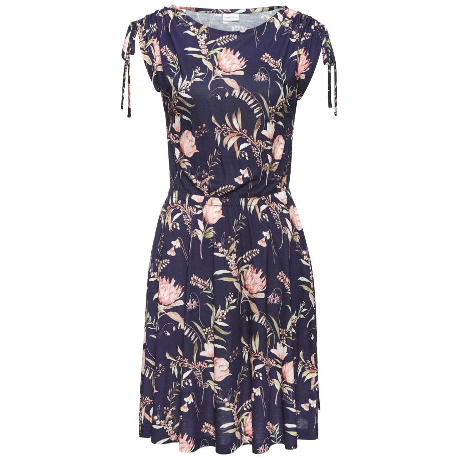 VIVANCE VIVANCE Zomerjurk marine / olijfgroen / rosa -