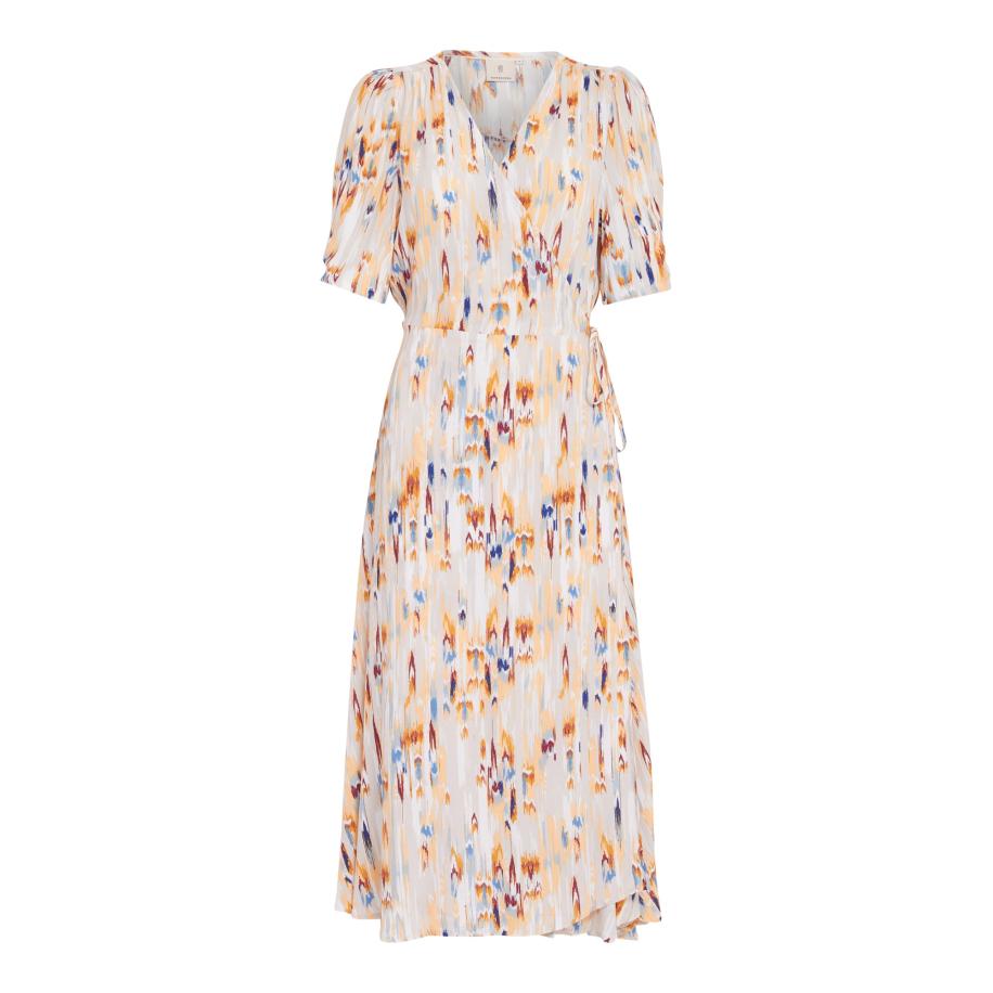 Peppercorn Peppercorn Jurk blauw / lichtgrijs / oranje -