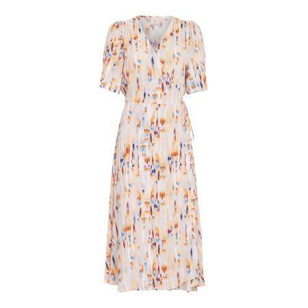 Peppercorn Peppercorn Jurk blauw / lichtgrijs / oranje