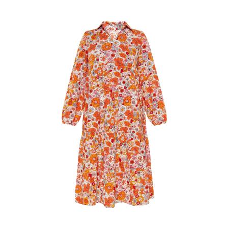 Gaya Gaya Blousejurk Casual oranje / poederroze / donkerrood / wit