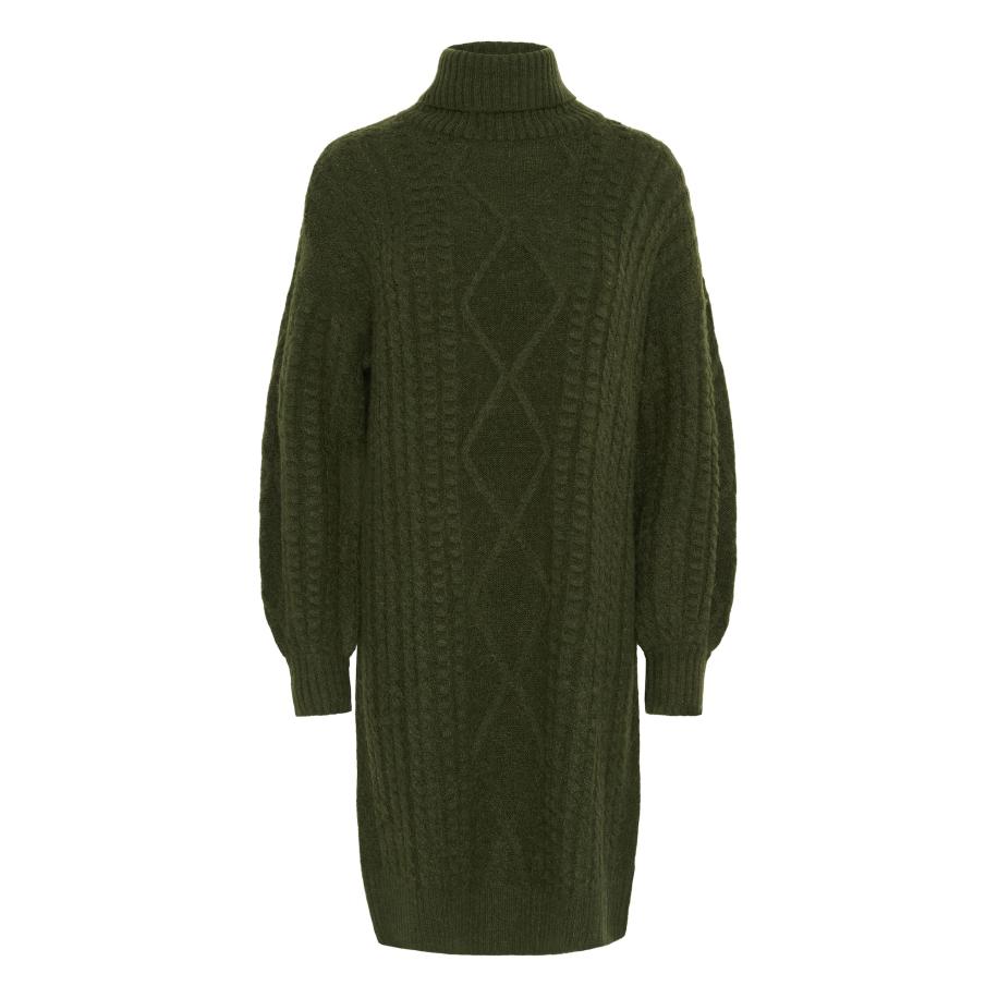 Cream Cream Gebreide jurk Pumpkin donkergroen -