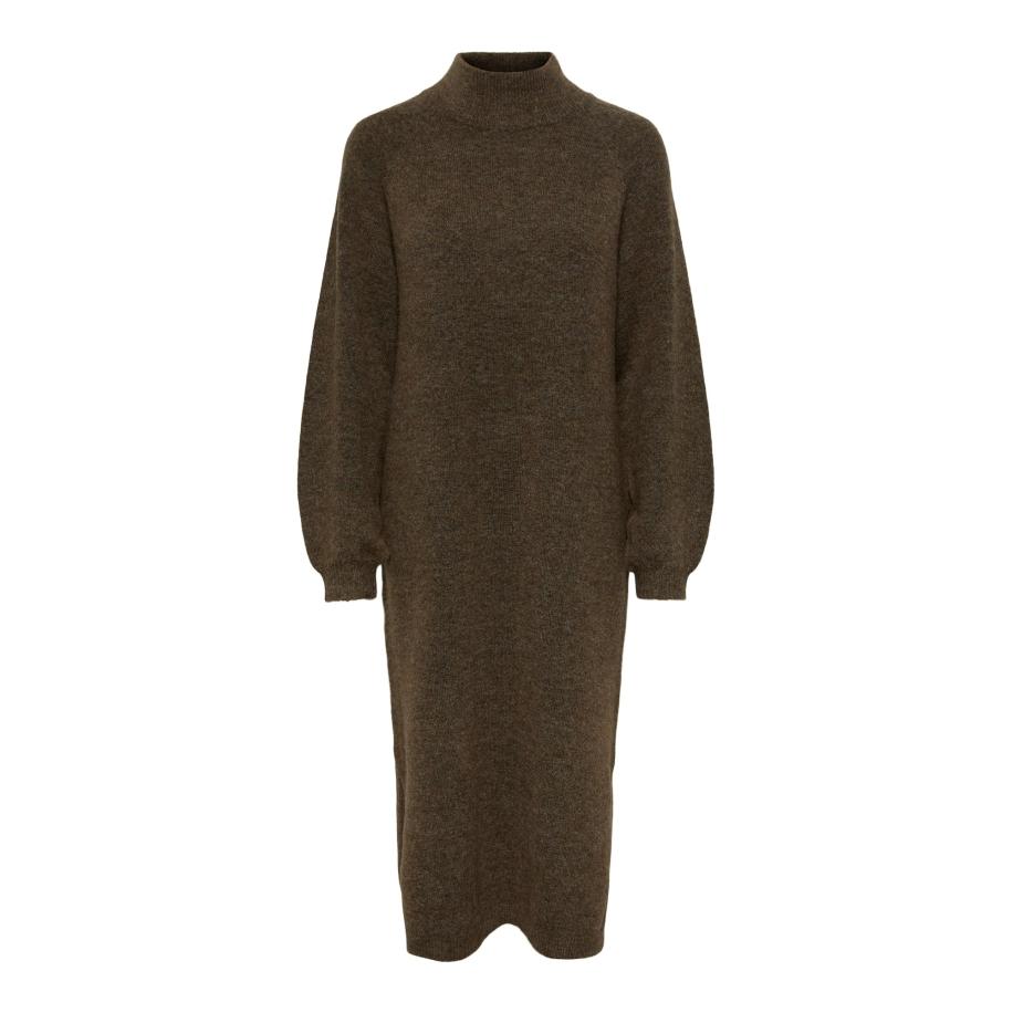 YAS YAS Gebreide jurk YASBalis bruin -