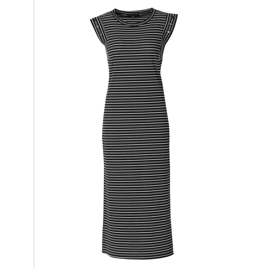 KOROSHI KOROSHI Jurk zwart / wit -