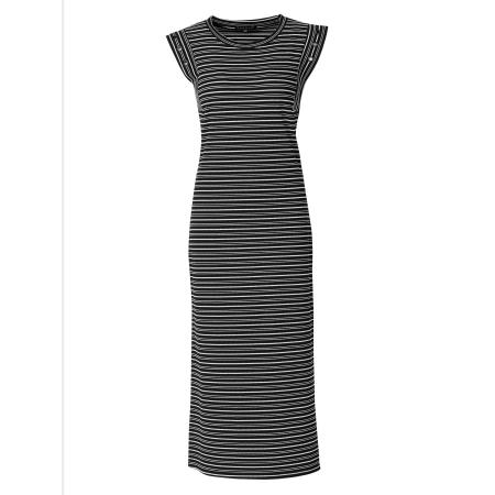 KOROSHI KOROSHI Jurk zwart / wit