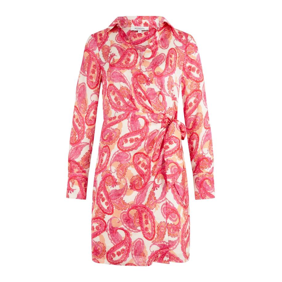 Morgan Morgan Jurk abrikoos / eosine / rood / wit -