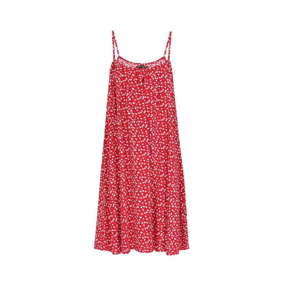 MYMO myMo ROCKS Jurk rood / zwart / wit -