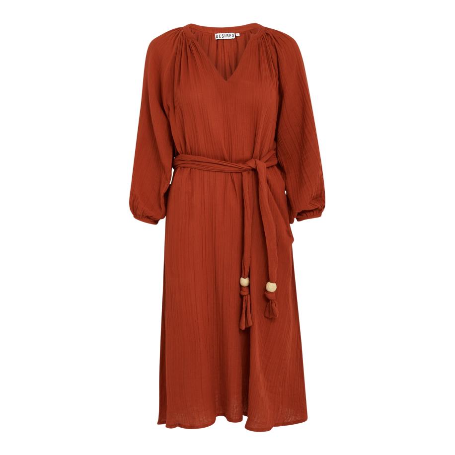 Desires DESIRES Jurk Clara roestrood -