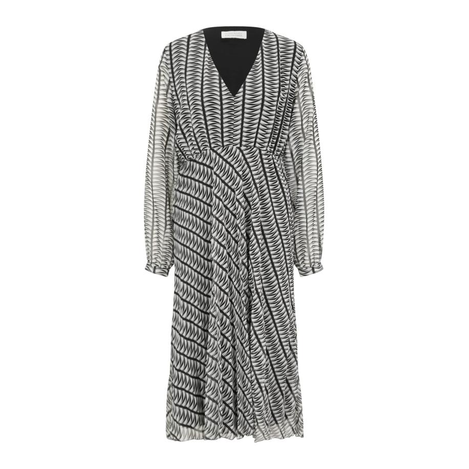 Guido Maria Kretschmer Women Jurk Tenea zwart / offwhite Multicolor