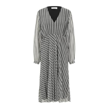 Guido Maria Kretschmer Women Jurk Tenea zwart / offwhite