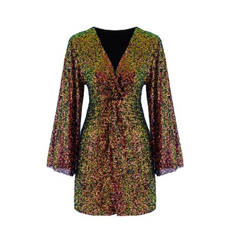 No Matter What No Matter What Cocktailjurk geel / kiwi / roestrood / zwart