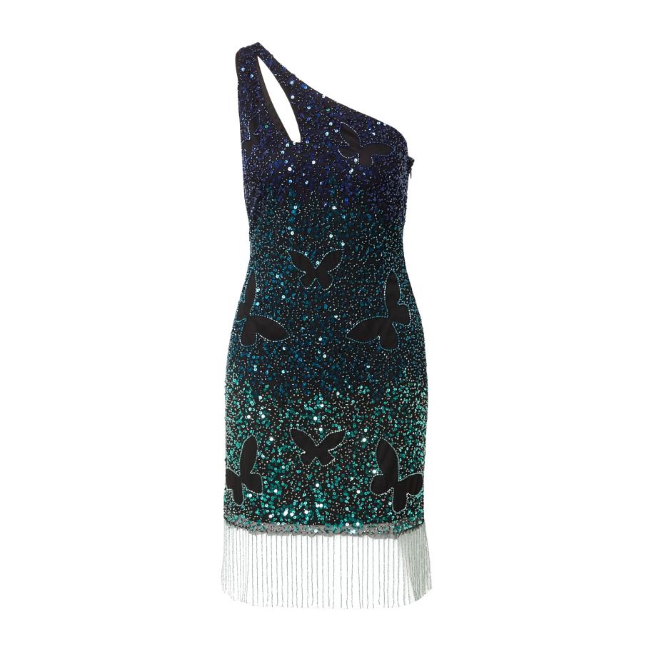 Nasty Gal Nasty Gal Cocktailjurk blauw / groen / zwart -