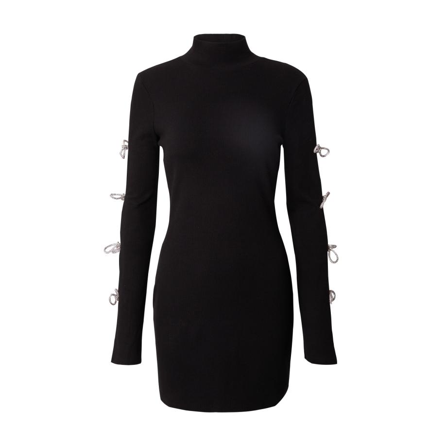 Hoermanseder Hoermanseder Gebreide jurk zwart / zilver -