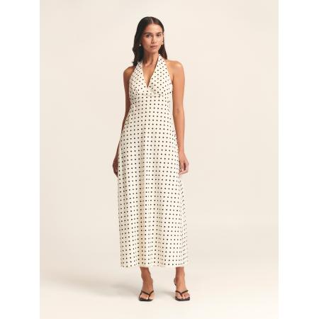 St MRLO Jurk Elena crème / zwart