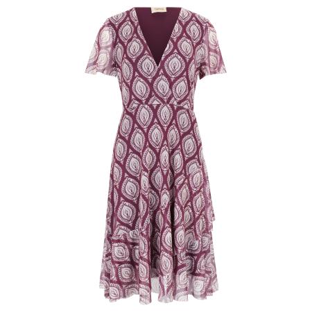 Cartoon Jurk lichtgrijs / pruim