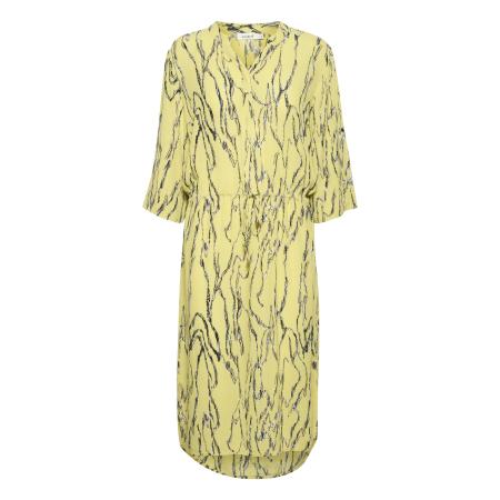 Soaked in Luxury SOAKED IN LUXURY Jurk Zaya limoen / zwart / wit