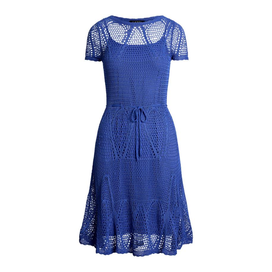 Lauren Ralph Lauren Lauren Ralph Lauren Gebreide jurk blauw -