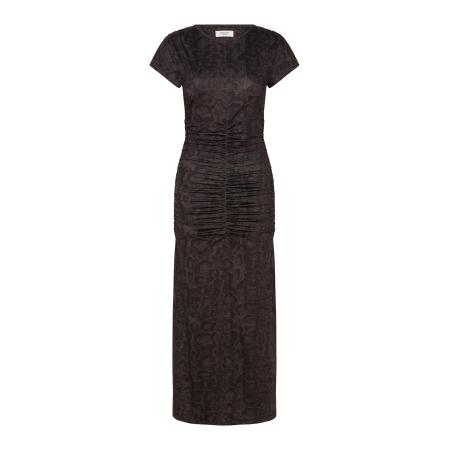 Rosemunde rosemunde Jurk Billie donkerbruin / zwart