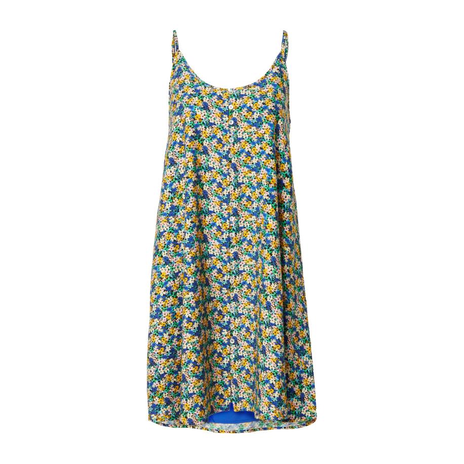 EDITED EDITED Zomerjurk Lila blauw / mosterd / jade groen / rosé -