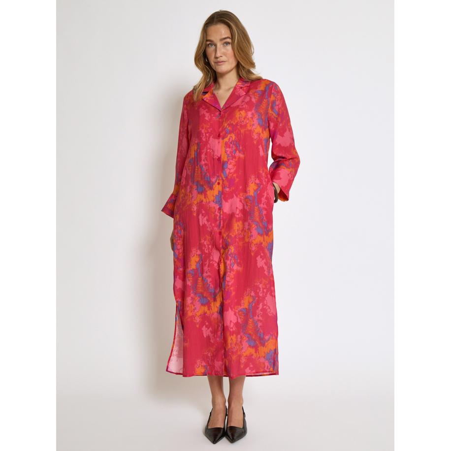 Peppercorn Peppercorn Blousejurk Talum blauw / oranje / pink -