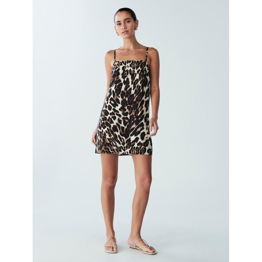 St MRLO Jurk TAMMIE beige / bruin / zwart Multicolor