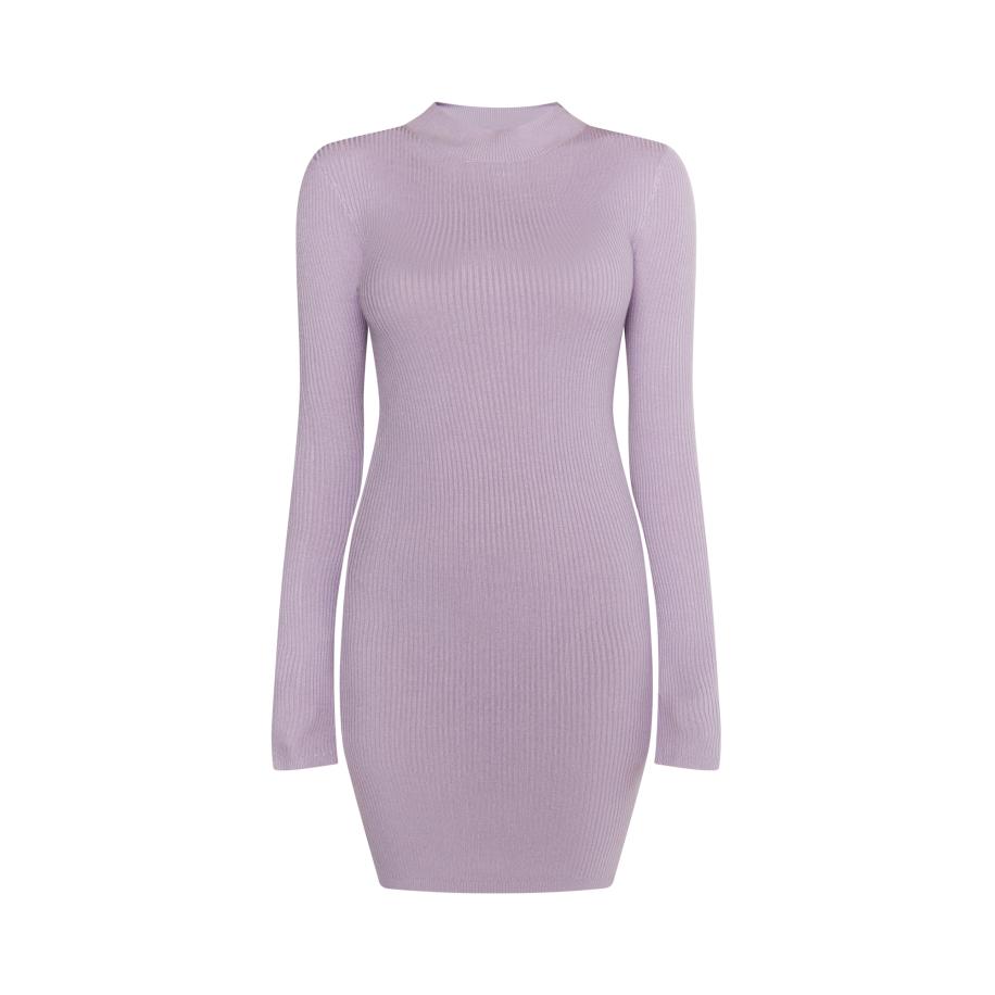 MYMO Gebreide jurk Biany lavendel Paars