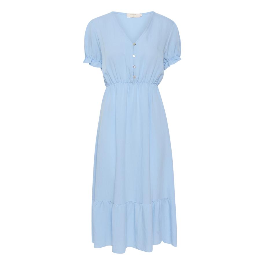 Cream Cream Jurk Lina hemelsblauw -