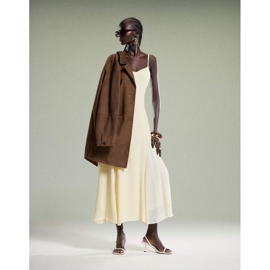 Forever New Maxi-jurk met split in geel Geel