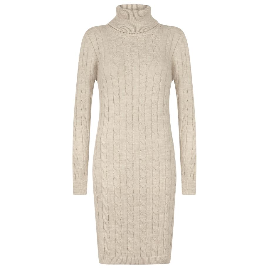 Felix Hardy Felix Hardy Gebreide jurk greige -