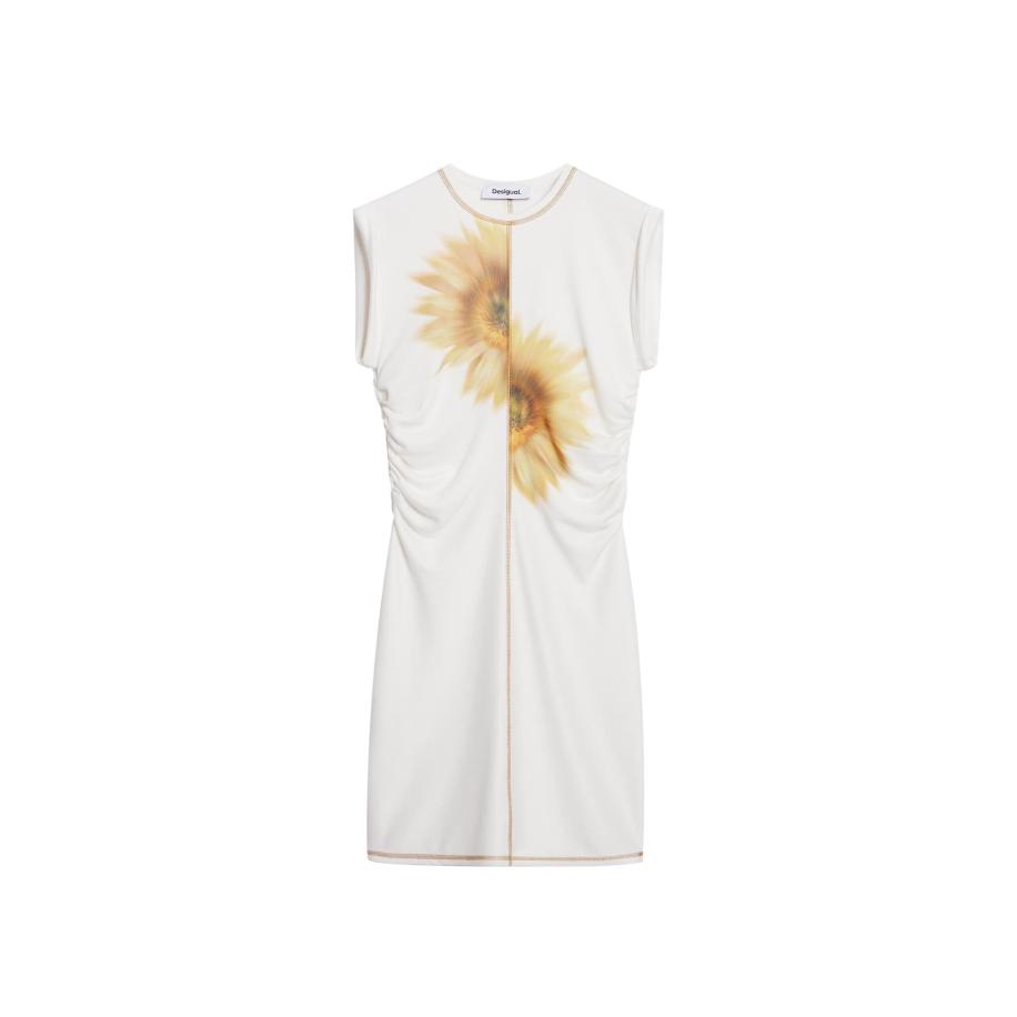 Desigual Desigual Jurk geel / wit -