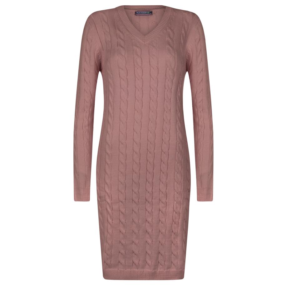 Felix Hardy Felix Hardy Gebreide jurk rosa -