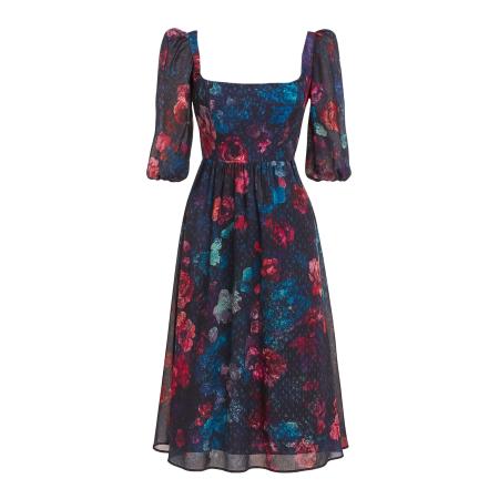 Goddiva GODDIVA Jurk blauw / rood / zwart