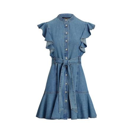 Lauren Ralph Lauren Lauren Ralph Lauren Blousejurk blauw denim