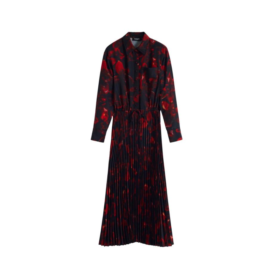 Desigual Desigual Blousejurk rood / donkerrood / zwart -