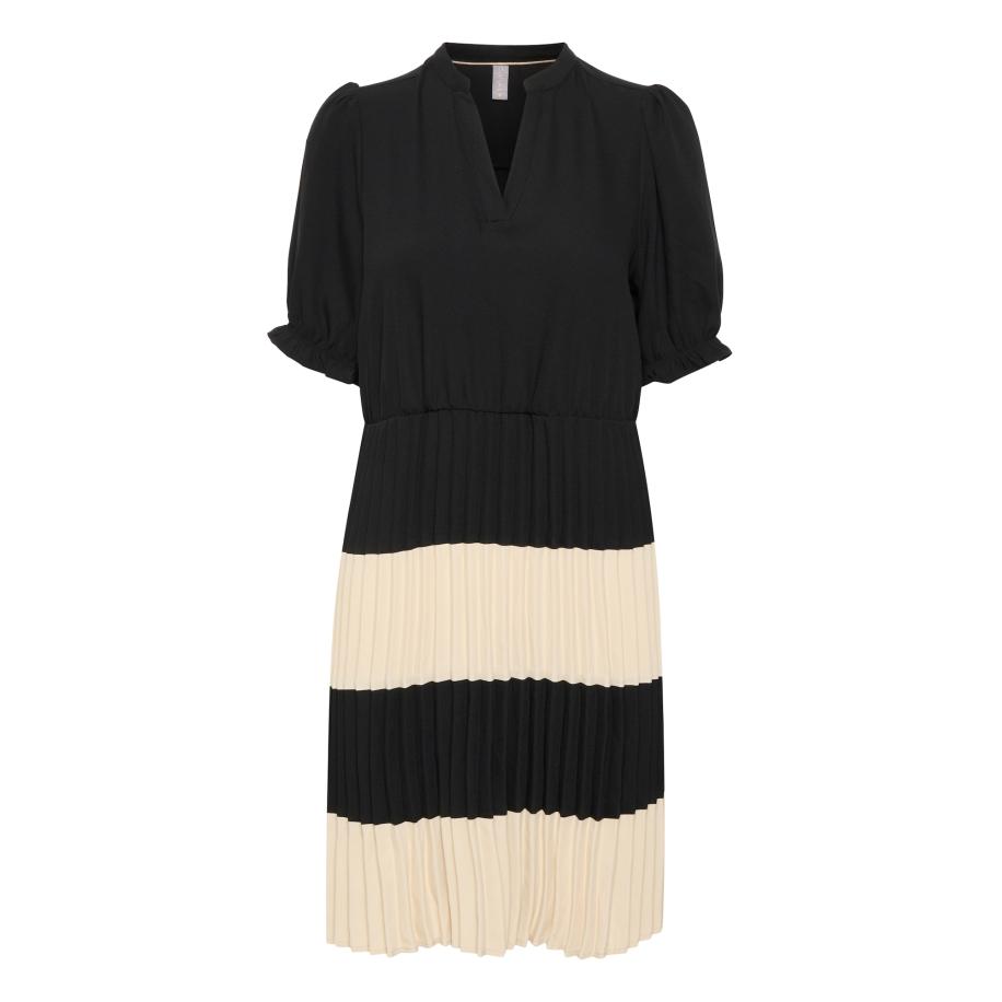 Culture CULTURE Jurk CU Betty beige / zwart -