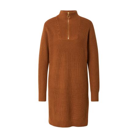 Kaffe Kaffe Gebreide jurk Lioa karamel