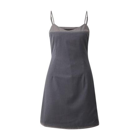 REMAIN REMAIN Jurk taupe / donkergrijs