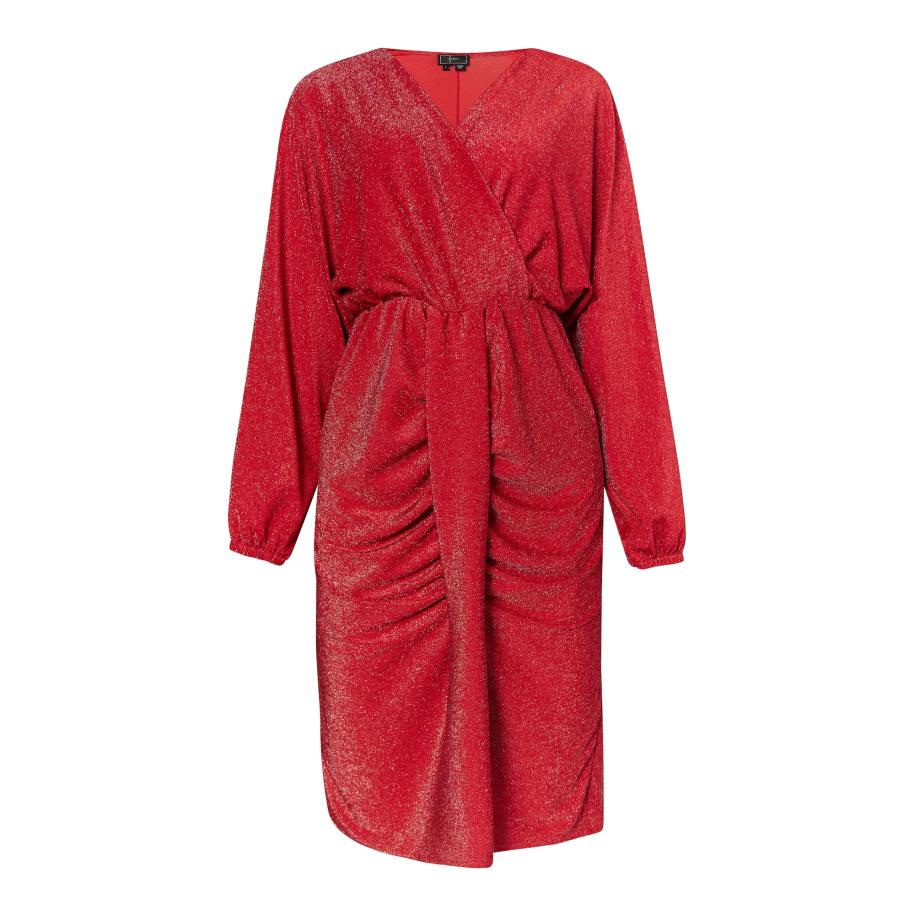 Faina faina Jurk vuurrood / zilver -