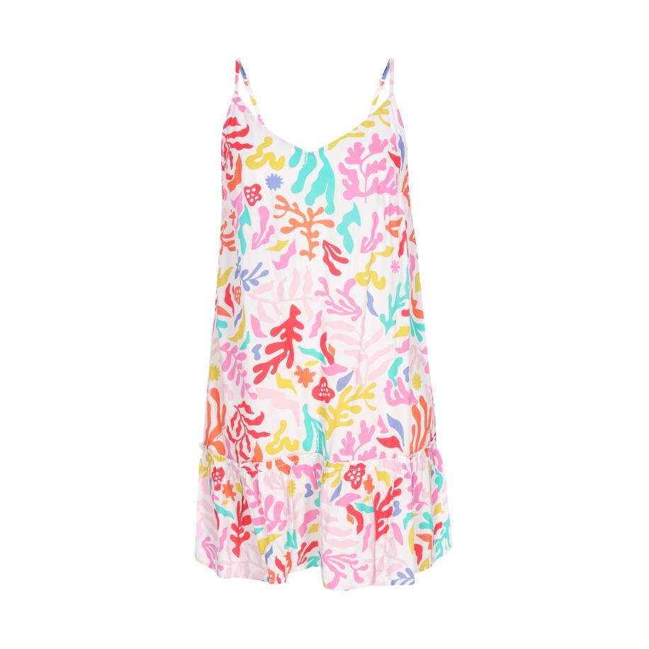 Swirly swirly Zomerjurk gemengde kleuren / oranje -