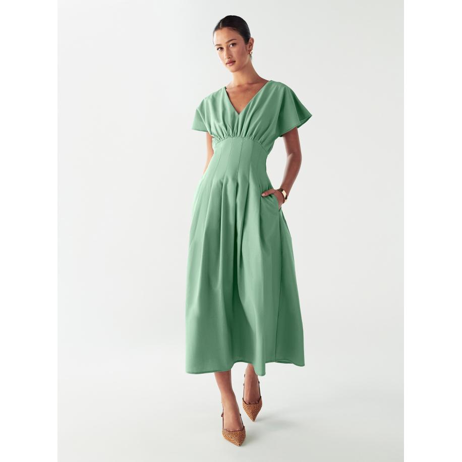 Willa Willa Jurk groen -